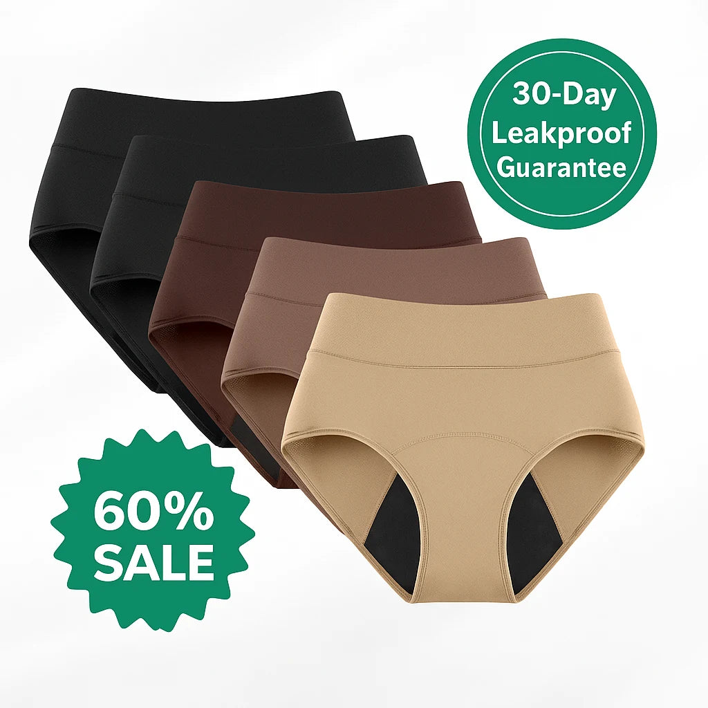 Discreet Incontinence Leakproof Underwear (5-Pack)